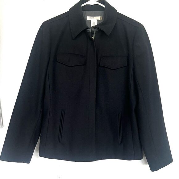 J. Crew Wool Blend Black Jacket - Picture 2 of 7